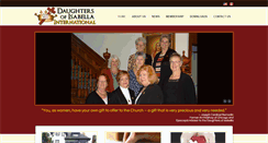 Desktop Screenshot of daughtersofisabella.org