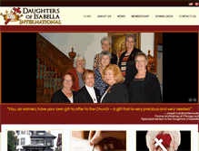 Tablet Screenshot of daughtersofisabella.org